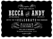 Antique Chalkboard Wedding Invitations