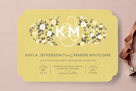Cheerful Bloom Wedding Invitations