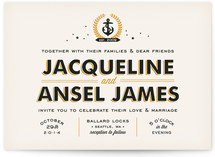 Ballard Nautical Wedding Invitations