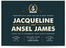 Ballard Nautical Wedding Invitations