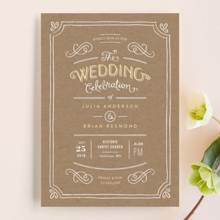 Hand Delivered Wedding Invitations