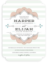 Striped Sweet Nothings Wedding Invitations