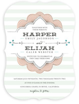 Striped Sweet Nothings Wedding Invitations