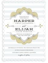 Striped Sweet Nothings Wedding Invitations