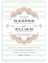 Striped Sweet Nothings Wedding Invitations