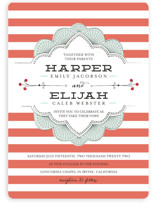 Striped Sweet Nothings Wedding Invitations