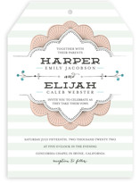 Striped Sweet Nothings Wedding Invitations