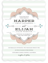 Striped Sweet Nothings Wedding Invitations