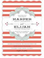 Striped Sweet Nothings Wedding Invitations