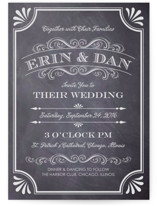A Chalkboard Marriage Wedding Invitations
