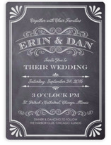 A Chalkboard Marriage Wedding Invitations