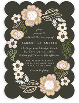 Botanical Wreath Wedding Invitations