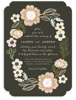 Botanical Wreath Wedding Invitations
