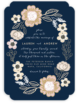 Botanical Wreath Wedding Invitations