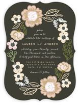 Botanical Wreath Wedding Invitations