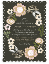Botanical Wreath Wedding Invitations
