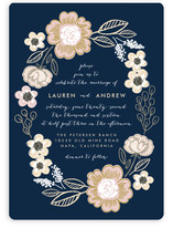 Botanical Wreath Wedding Invitations