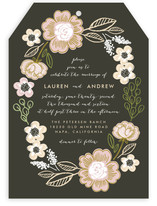 Botanical Wreath Wedding Invitations