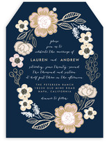 Botanical Wreath Wedding Invitations