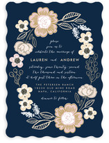 Botanical Wreath Wedding Invitations
