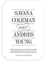 Classically Stacked Wedding Invitations