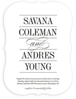 Classically Stacked Wedding Invitations