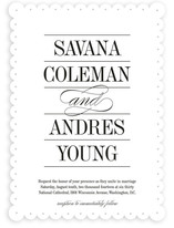 Classically Stacked Wedding Invitations