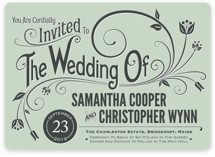 Vintage Blush Wedding Invitations