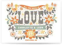 Woodstock (All You Need is Love) Wedding Invitations