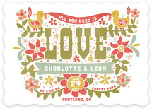 Woodstock (All You Need is Love) Wedding Invitations