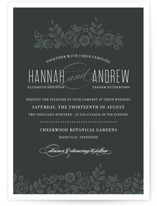 White Shadows Wedding Invitations