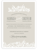 White Shadows Wedding Invitations