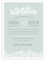 White Shadows Wedding Invitations