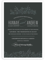White Shadows Wedding Invitations