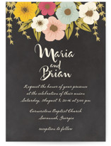 Plentiful Blossoms Wedding Invitations