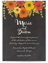 Plentiful Blossoms Wedding Invitations