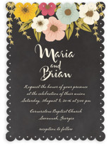 Plentiful Blossoms Wedding Invitations