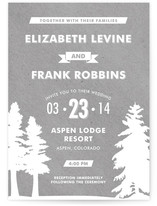 Winter Lodge Wedding Invitations
