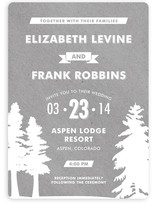 Winter Lodge Wedding Invitations