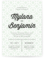 Mod Dots Wedding Invitations