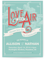 Love is in the Air Wedding Invitations