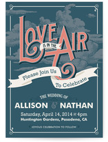 Love is in the Air Wedding Invitations