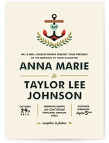 Nautical Campy Love Wedding Invitations