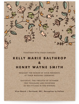 Bud and Blossom Wedding Invitations