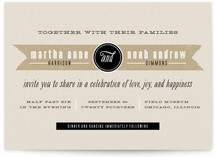 Kraft Label Wedding Invitations