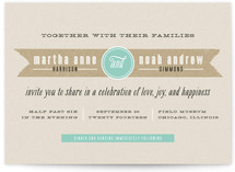 Kraft Label Wedding Invitations