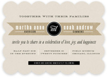 Kraft Label Wedding Invitations