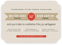 Kraft Label Wedding Invitations
