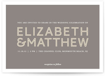 His and Hers Wedding Invitations
