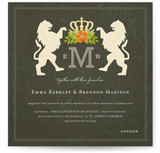 Royal Monogram Wedding Invitations